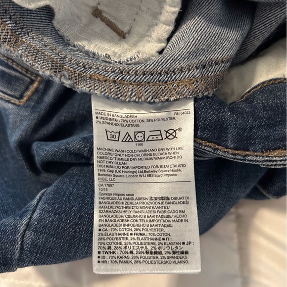 Banana Republic Women’s Wide Leg Denim Jean Size 27/28 Fit & Flare! - Picture 7 of 9